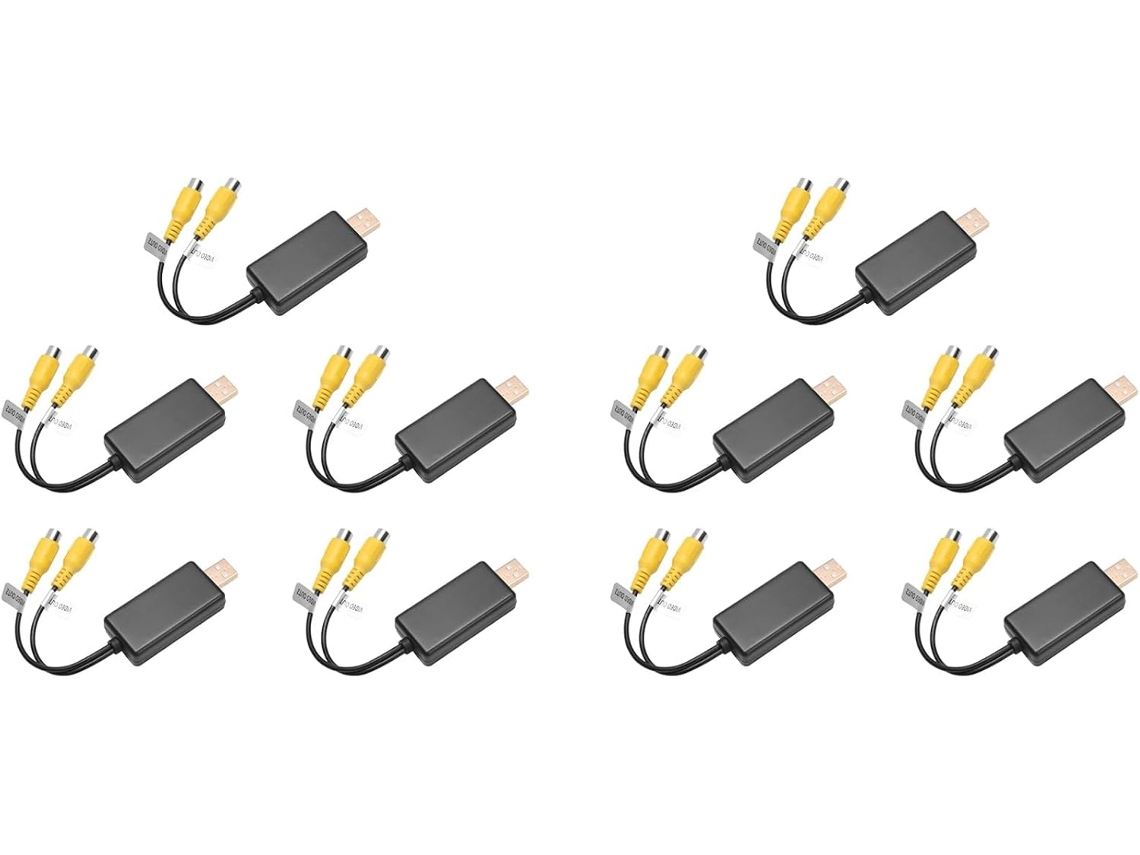 Interfaz De Caja Adaptadora De Salida De Video Usb A Cvbs 10x Que Se Conecta A