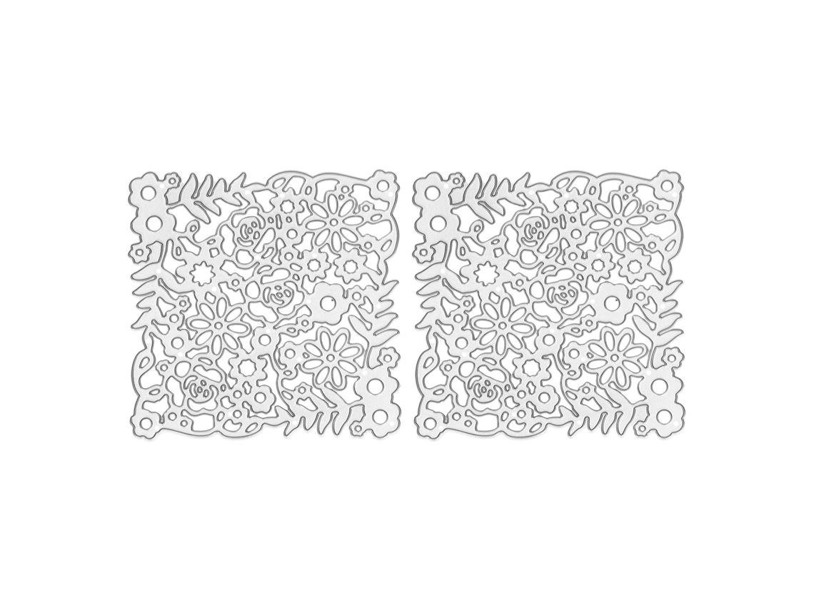 2 Troqueles De Acero Al Carbono Para Estampar Tarjetas, Álbumes De Recortes Y Manualidades.