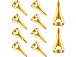 Kit De Herramientas De Peinado Con Anillos Para Separar El Cabello, 10 Piezas, Color Dorado, Para Salón Y Uso Doméstico.