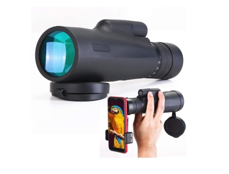 Telescopio monocular 10-30X50 para adultos Impermeable HD Monocular Spotting Observación de aves Negro BISBISOUS