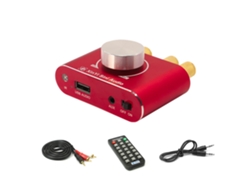 Amplificador De Potencia Bluetooth 5.1 Inalámbrico 100w+100w Portátil Para Coche Y Hogar Altavoz Amp