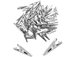 Juego De 100 Pinzas De Cocodrilo Metálicas Multiusos, Calidad Superior -35