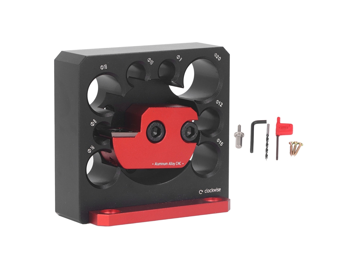 Fabricante De Pasadores Ajustable Con 8 Orificios Métricos Para Barras De Madera Redondas De 8-20 Mm.