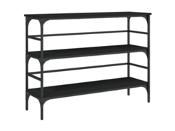 Maison Exclusive - Mesa Consola Madera De Ingeniería Negro 100x32x75 Cm