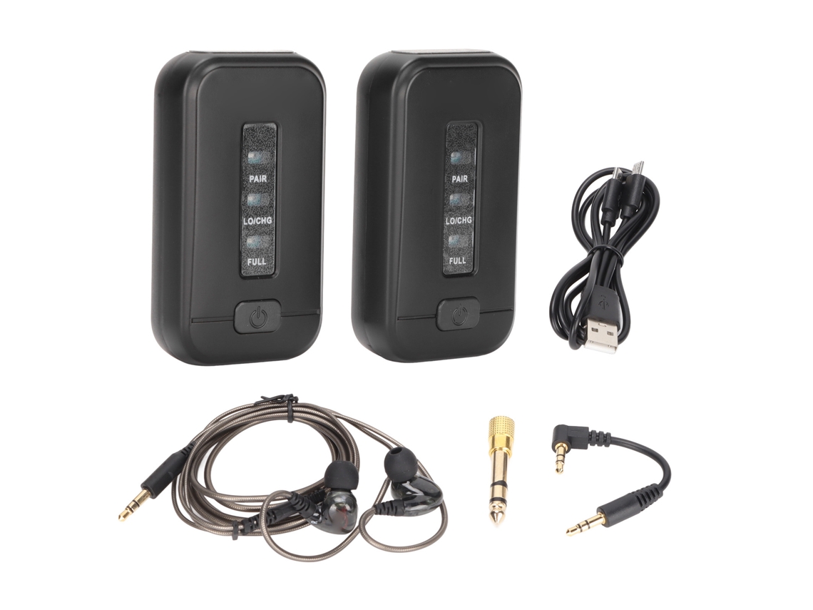 Sistema De Monitor De Audífonos Inalámbrico 2.4g Transmisor-receptor Estéreo Sin Retardo Para Escenario Y Transmisión En Vivo