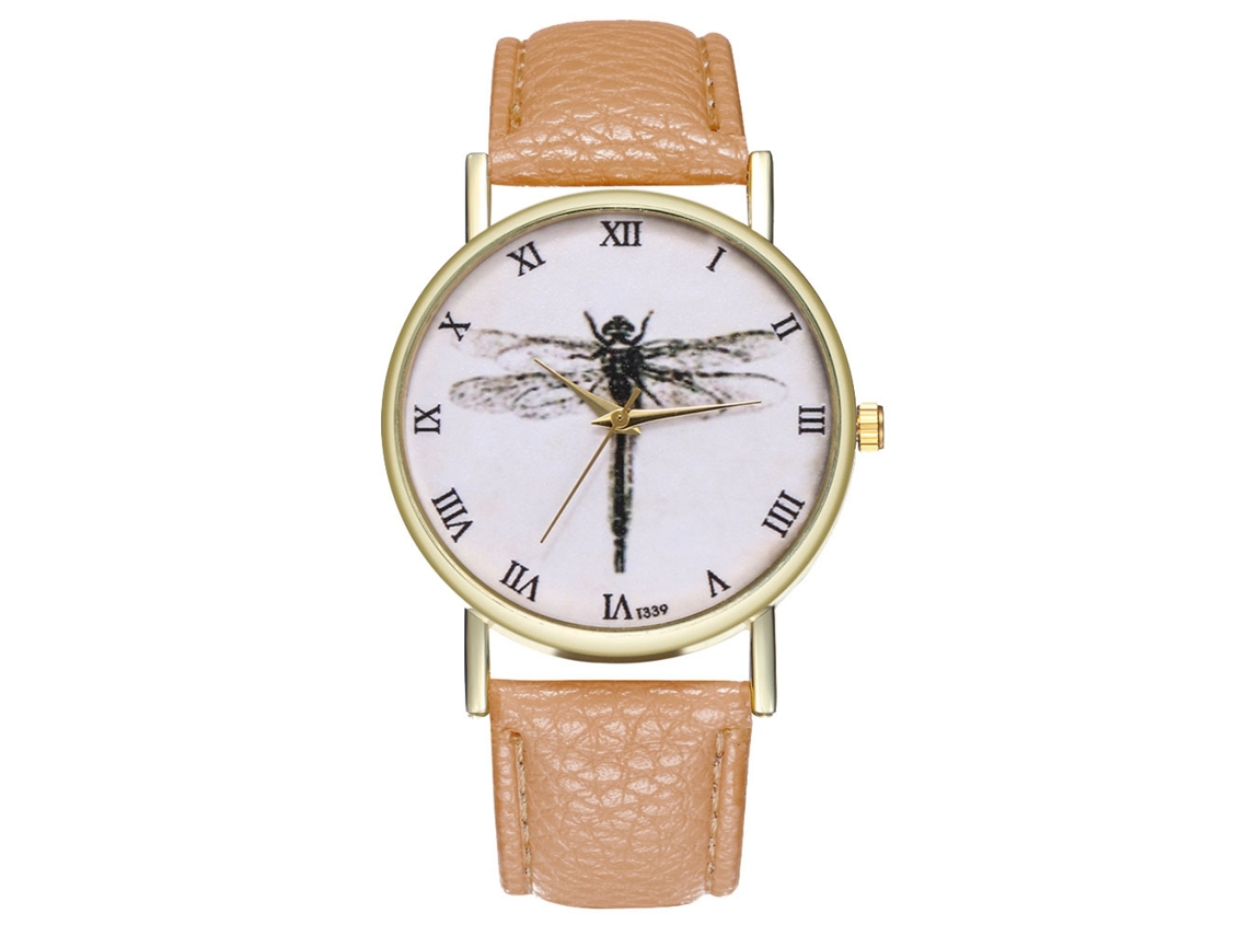 Reloj De Pulsera Analógico De Cuarzo De Aleación Beige, Estilo Casual Y Elegante, Para Parejas.