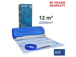 Sistema de calefacción eléctrica por suelo radiante de 12 m², 200 W/m², 2400 W, Grand Meyer
