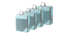 Juego De Organización Para Clasificar Ropa De 4 Piezas, Cubos De Embalaje Para Viajes Que Ahorran Espacio CHRUI Blue