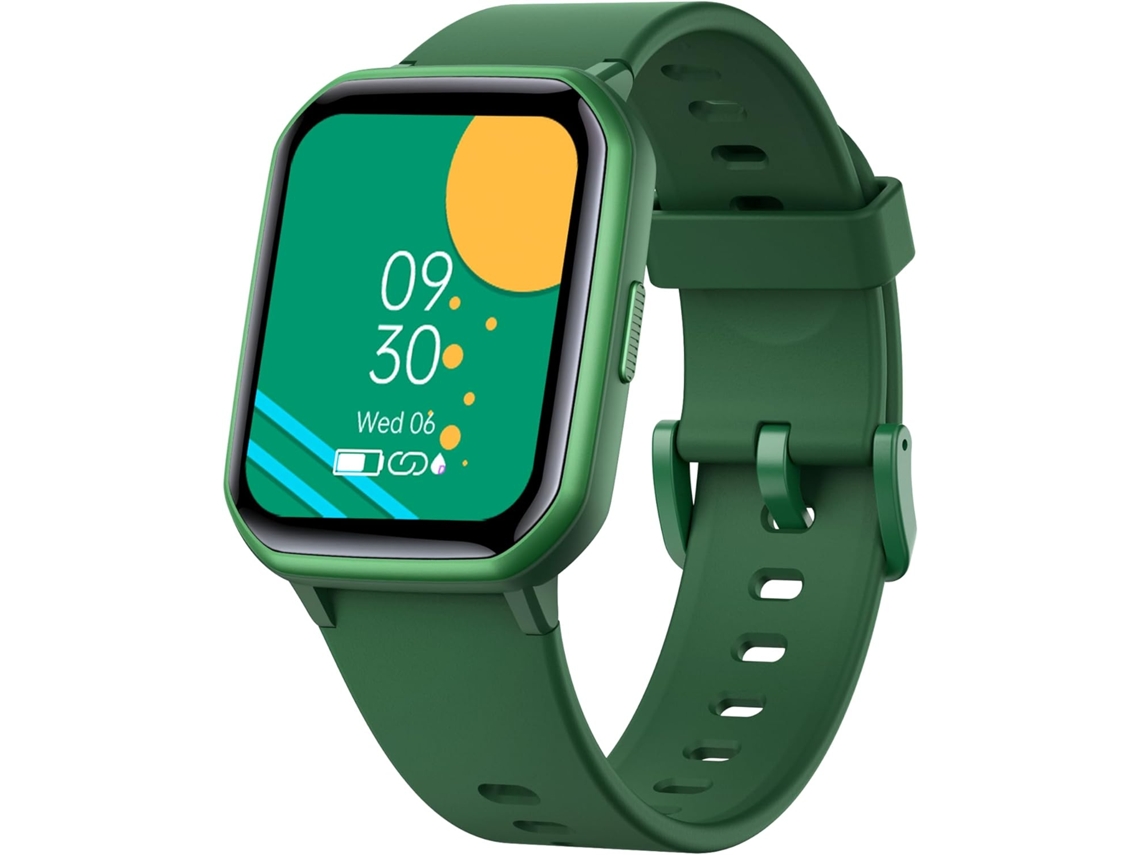 Smartwatch Infantil Verde 1,5 Pul Esfera Diy Latidos Sueño 19 Modos Calorías Ip68 6+