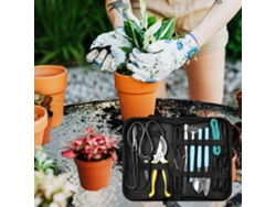 Juego De 15 Herramientas De Jardinería Para Suculentas Con Bolsa, Tijeras, Podadora, Palas Y Set De Regalo Para Bonsáis.