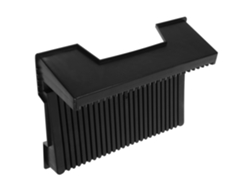 Soporte antiestático para placas de circuitos impresos con 25 ranuras.