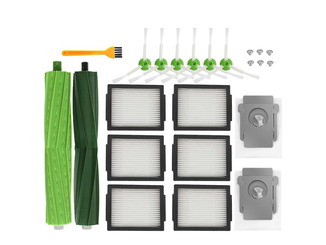 Saco de pó de escova lateral com filtro hepa para irobot roomba i7 i7 i6 i8 e5 e7