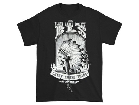 Camiseta ROCKINSTONE de la gira de Black Label Society Crazy Horse 2011 (XXL)