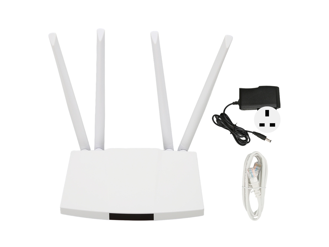 Roteador Wifi 4g 300mbps Com Cartão Micro Sim, 4 Antenas, 32 Usuários, Hotspot Para Espanha, Europa, Plug Uk