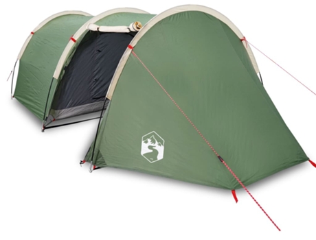 Tienda de campaña túnel para 4 personas impermeable VIDAXL verde