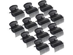 12pcs Clips de Rolete Quente para Cabelo Claw Clips Substituição para Rolete de Cabelo Mulheres Raparigas Estilo Seção Cabelo