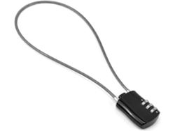 Candado Para Bicicleta - Combinación De 3 Dígitos - Con Cable De Acero De 40 Cm - Negro