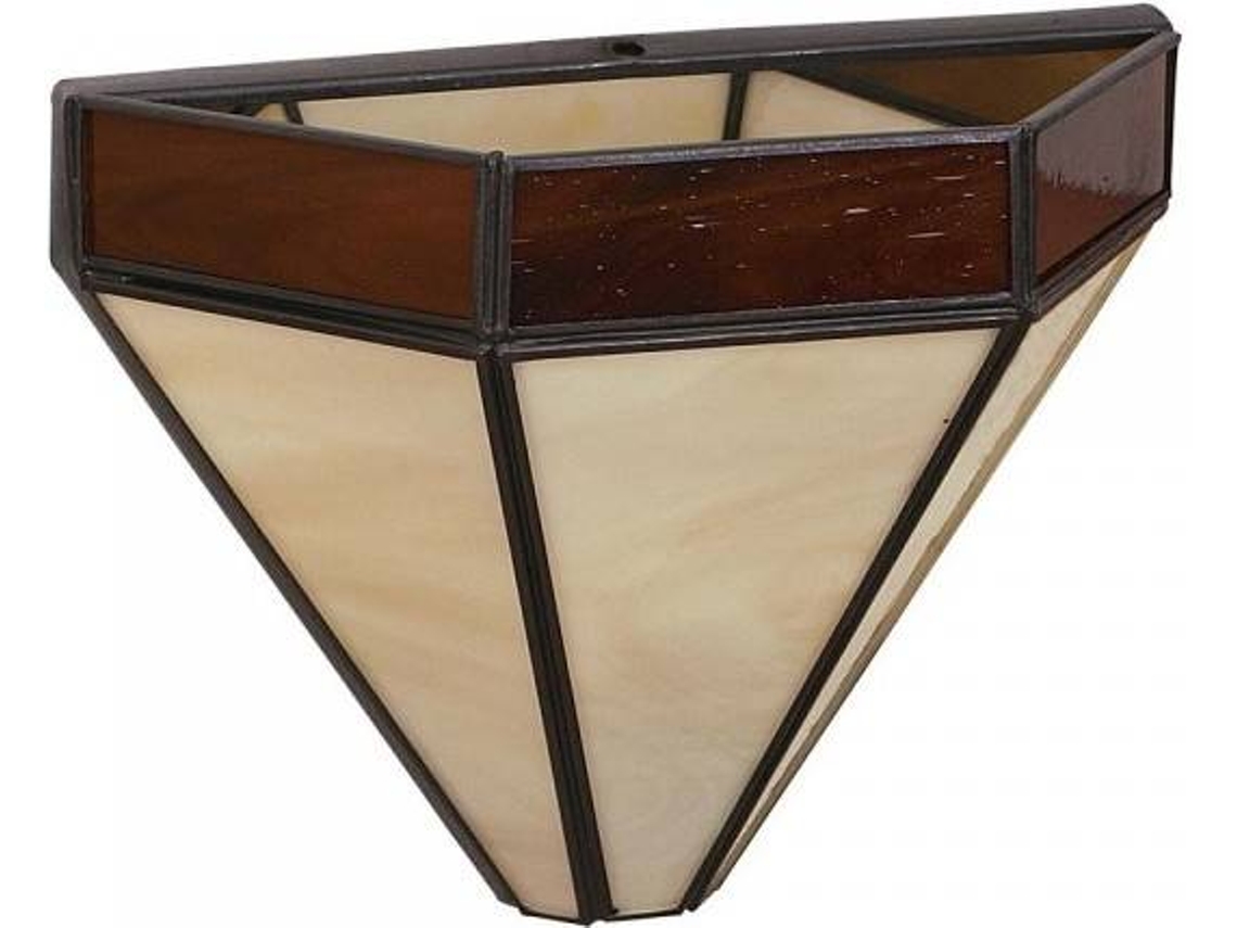 Aplique FABRILAMP Adarve (Beige y Marrón Oscuro - E27 - 60 W - Metal)