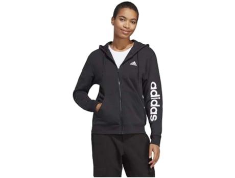 Sudadera con Capucha de Mujer ADIDAS Cremallera Ft Fz Lino Multicolor (XS)