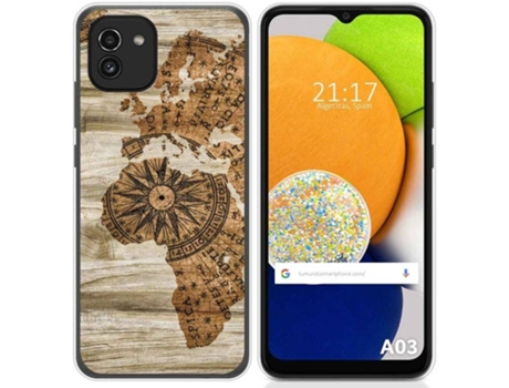 Carcasa para Samsung Galaxy A03 TUMUNDOSMARTPHONE Dibujos Madera 07 Multicolor