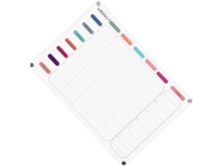 Pizarra blanca para nevera, calendario magnético de pared, tablero de planificación de cocina