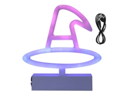 Rebe-lampara Decorativa De Bruja Con Luz Led Neon Usb/bateria Rgb Para Halloween Y Decoracion Navidena