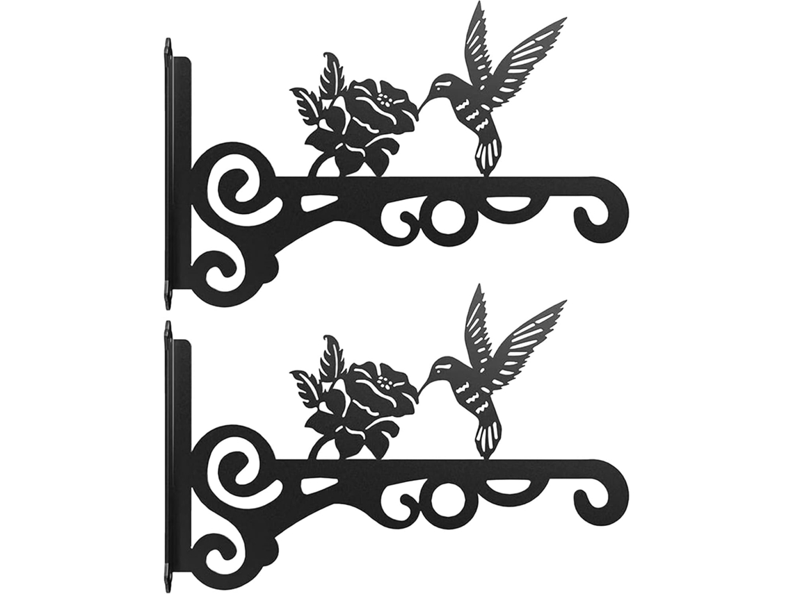 Soporte Robusto Para Plantas: Soportes De Pared De Hierro, Soportes Para Estantes, Ganchos Colgantes Para Exteriores,