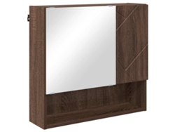 Maison Exclusive - Armario Con Espejo Con Puerta Roble Marrón 59 X 17 X 55 Cm