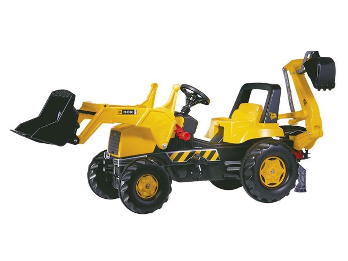 Máquina de construcción JCB ROLLYTOYS Júnior con Pala Cargadora y Excavadora
