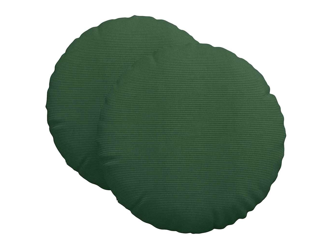 Cojines para asiento, 2 unidades, verde oscuro, Ø 80 cm, HARLANV1