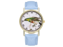 Elegante Reloj De Pulsera De Cuarzo Para Hombre Y Mujer (azul Claro)