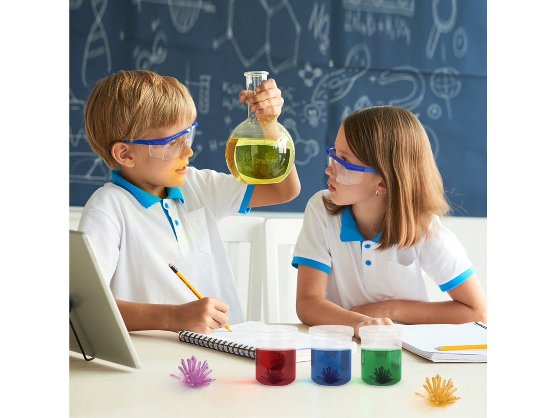 Kit Para El Crecimiento De Cristales Púrpuras: Experimento Científico Químico Steam Para El Aprendizaje Educativo.