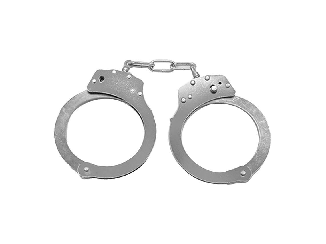 Esposas De Acero Inoxidable Plata Con Doble Cierre Para Juego De Roles Adultos