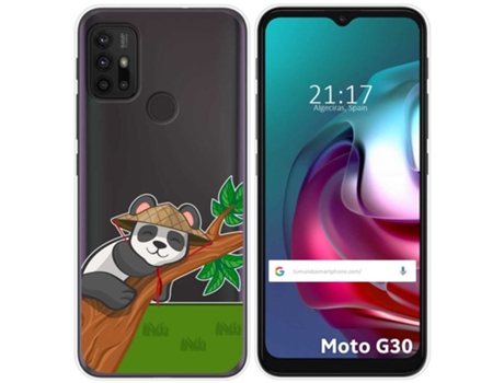 Carcasa Motorola Moto G10 / G30 TUMUNDOSMARTPHONE Dibujos Transparente Multicolor