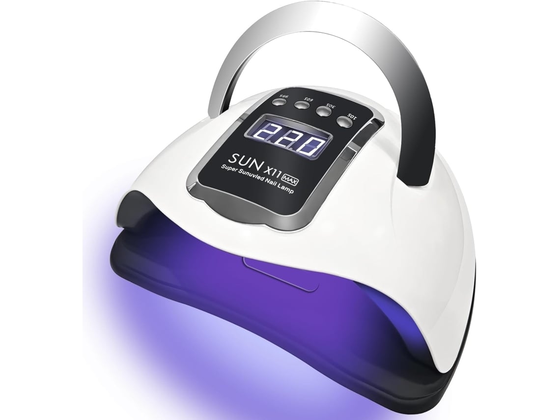 Lámpara de uñas de gel UV LED de 280 W, secador de uñas portátil, secador de uñas con 4 temporizadores Lalamoli