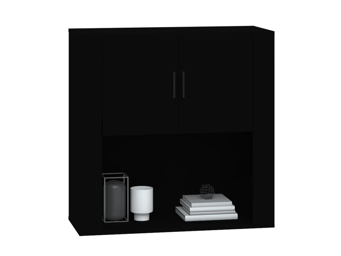 vidaxl Dulap De Perete, Negro, 80x33x80 Cm, Limón Prelucrat