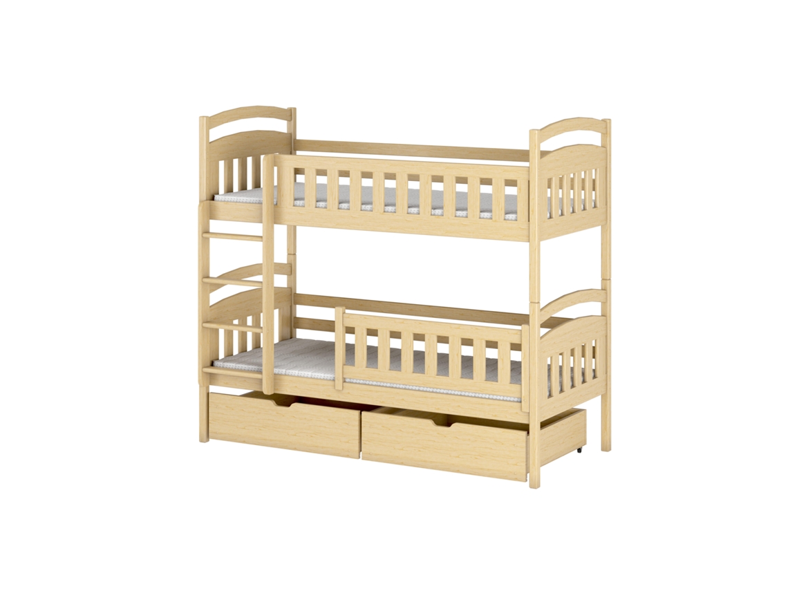Litera FURNLUX Ignas (Beige, Madera Maciza - 88X168X164 Cm / 80X160 Cm)