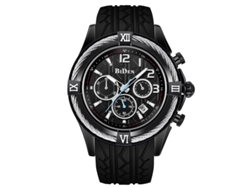 Reloj Deportivo Multifuncional De Cuarzo Con Cronógrafo De Seis Manecillas (negro)