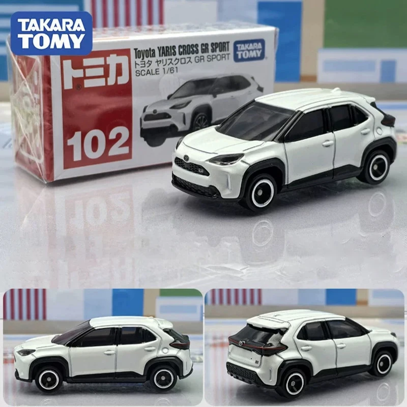 (blanco) Coche Modelo A Escala De Metal Fundido Toyota Yaris Cross Gr Sport De 7 Cm