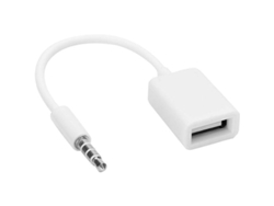 Adaptador De Cable De Audio Aux Macho De 3,5 Mm A Usb Hembra Para Reproductores De Cd, Ordenadores, Televisores, Teléfonos Móviles, Reproductores De Mp3, Etc.