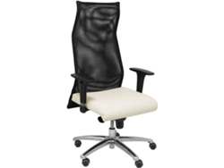 Silla Ejecutiva PYC Sahuco  Beige (Brazos Ajustables - Malla)