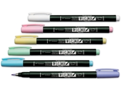 Bolígrafo de Caligrafía TOMBOW Fudenosuke Pastel Azul Claro
