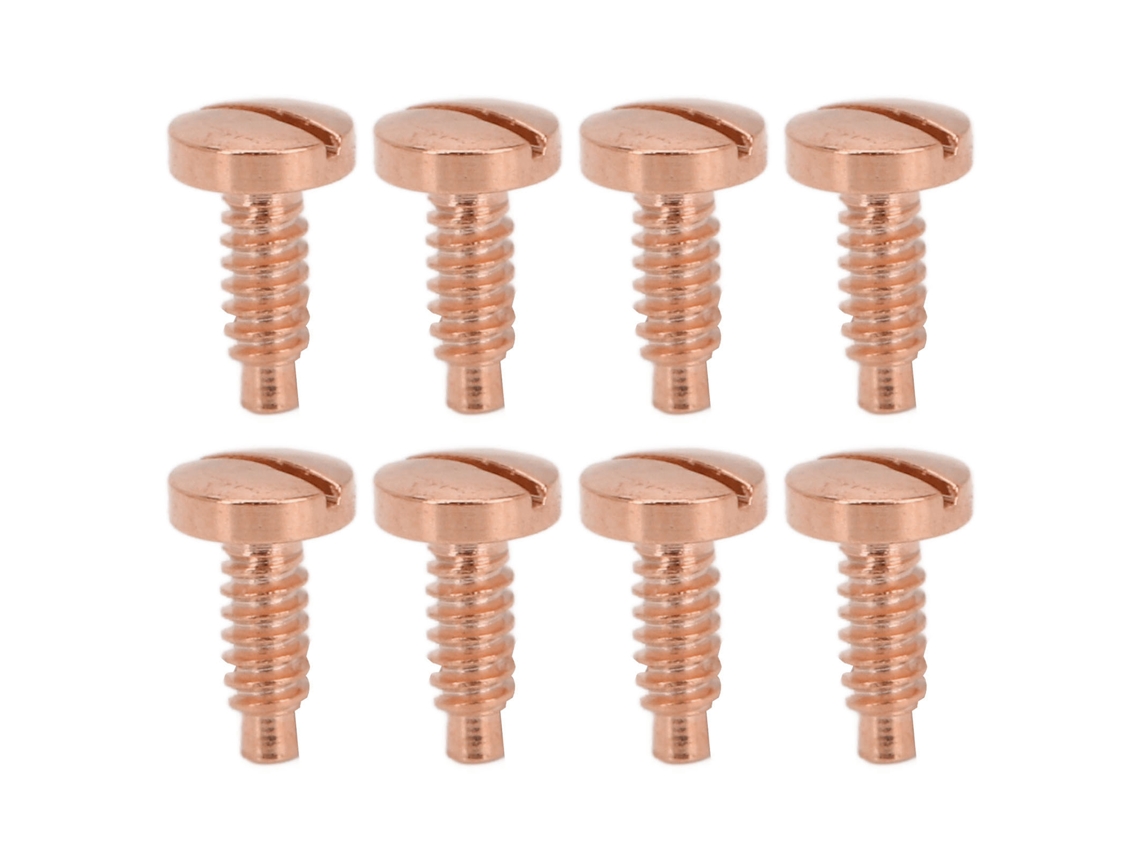 8 Tornillos De Acero Inoxidable Para La Reparación De La Tapa Trasera Del Reloj, Oro Rosa.