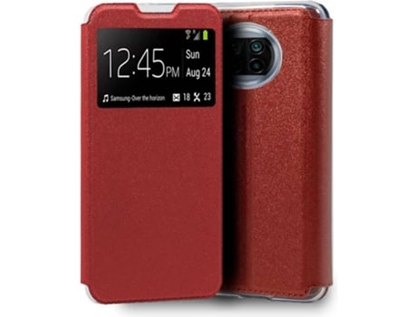 Funda para Xiaomi Mi 10 Lite COOL Flip Cover Rojo
