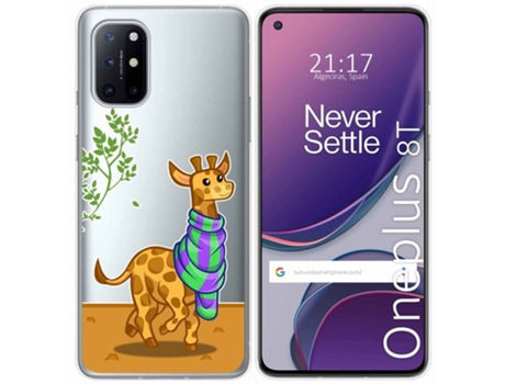 Carcasa OnePlus 8T 5G TUMUNDOSMARTPHONE Dibujos Transparente Multicolor