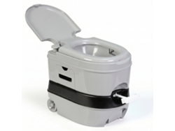 Wc Inodoro Portátil Químico Con Ruedas Adultos 24l Camper, Camping, Vater Descarga Agua 20l Briebe Wc1196g Gris