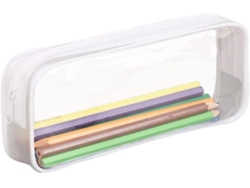 Estuche transparente para lápices, bolsa de almacenamiento de gran capacidad, Chennnls