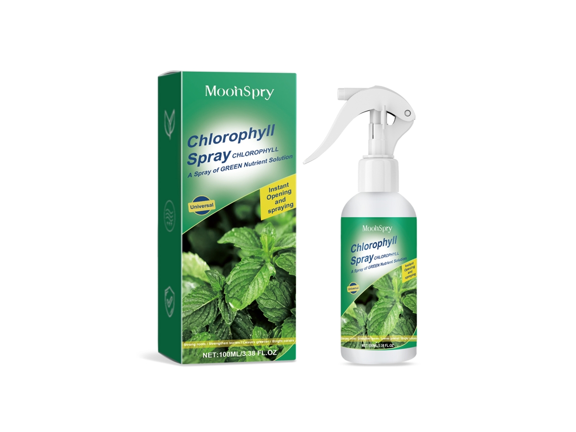 Moonspray de clorofila en aerosol para el crecimiento de las plantas.