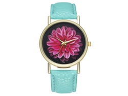 Reloj De Pulsera Informal De Piel Para Mujer Con Estilo Sencillo Y Movimiento De Cuarzo (menta)