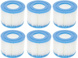 Paquete De 6 Cartuchos De Filtro Tipo Vi Fabricados En Pet Y Vellón Para Piscinas Y Spas. Elimina Partículas Finas.